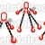 dispozitive lant ridicare 1-4 brate cu carlige de scurtare tip clevis cu prindere direct pe lant